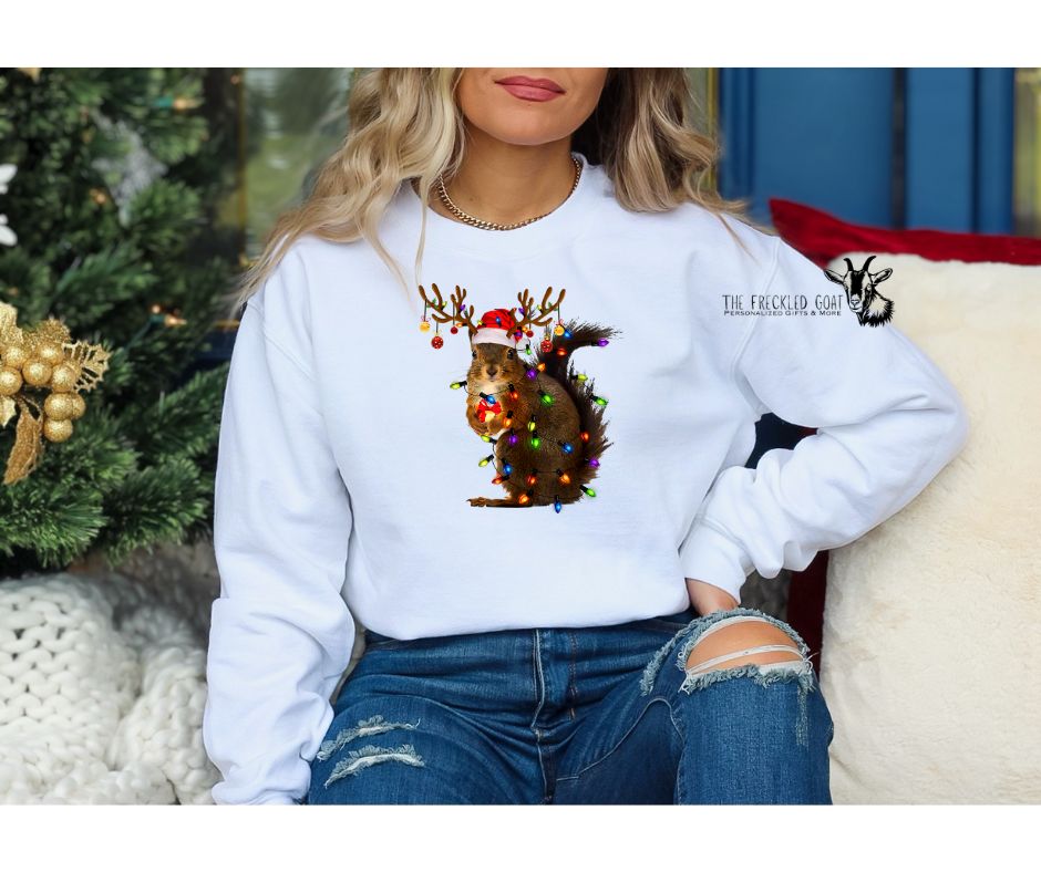 Christmas Squirrel Sweatshirt