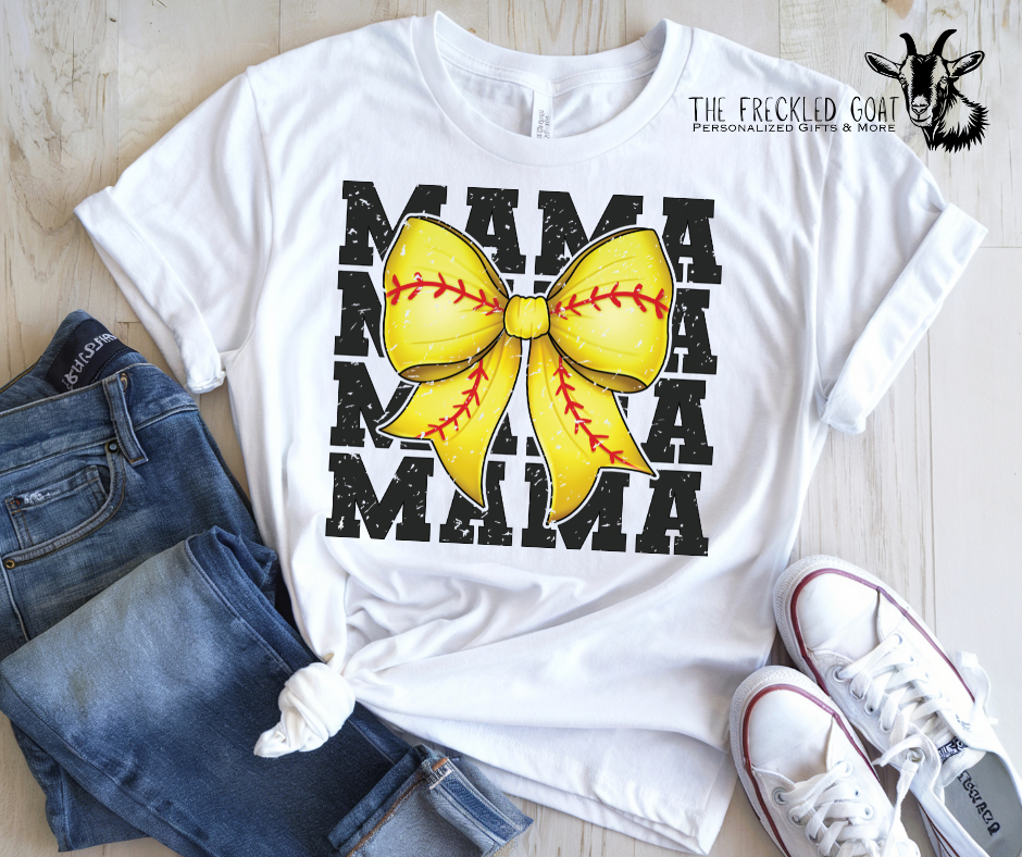Mama Softball Bow