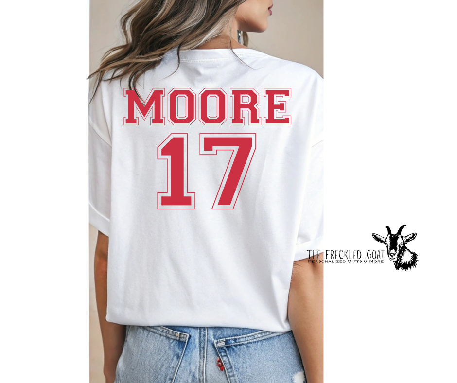 Baseball ADD ON ~ Name & Number
