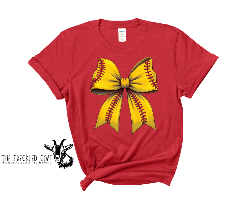 Softball Croquette Bow ~ Youth