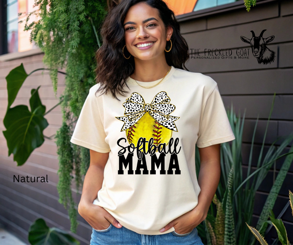 Softball Mama w/Bow