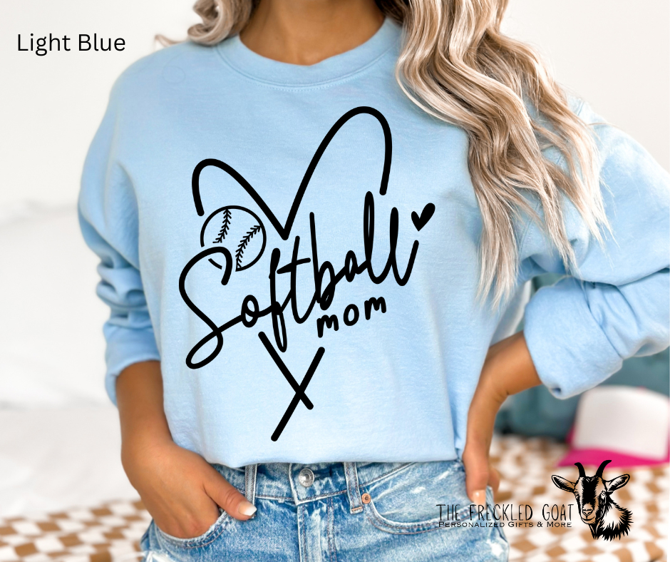 Softball Mom Heart