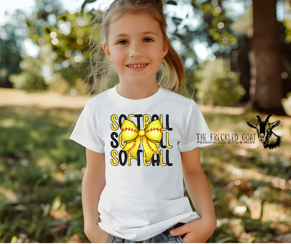 Softball w/Bow ~ Youth