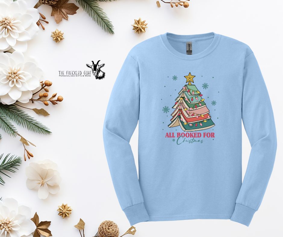 All Booked For Christmas Long Sleeve