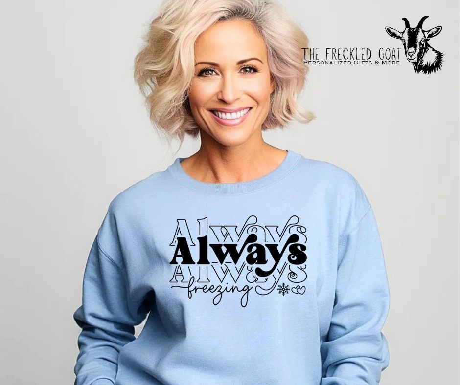 Always Freezing Black Ink Sweatshirt