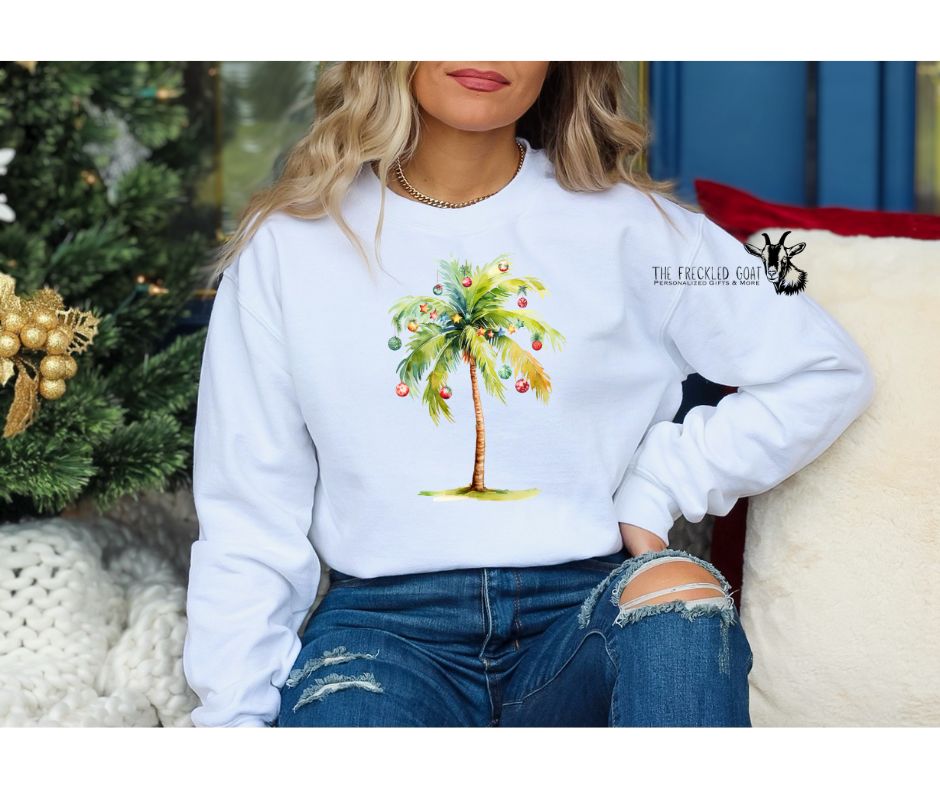 Christmas Palm Tree Sweatshirt