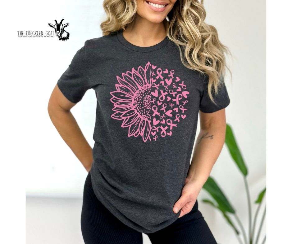 Breast Cancer Sunflower T-Shirt