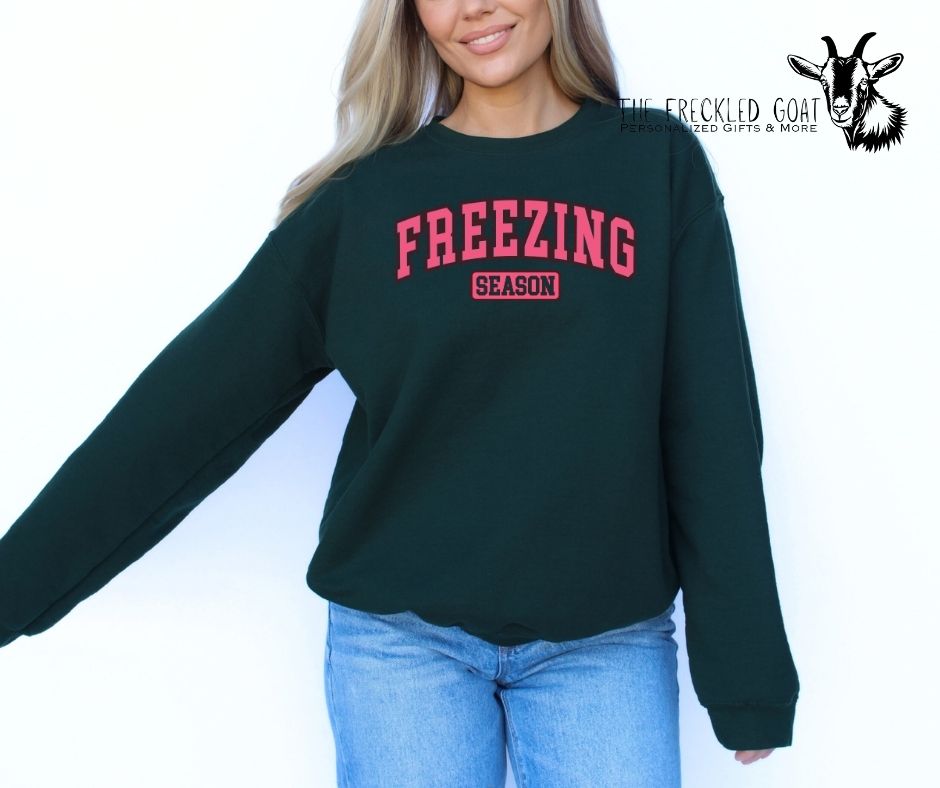 Freezing Season Pink Ink Sweatshirt