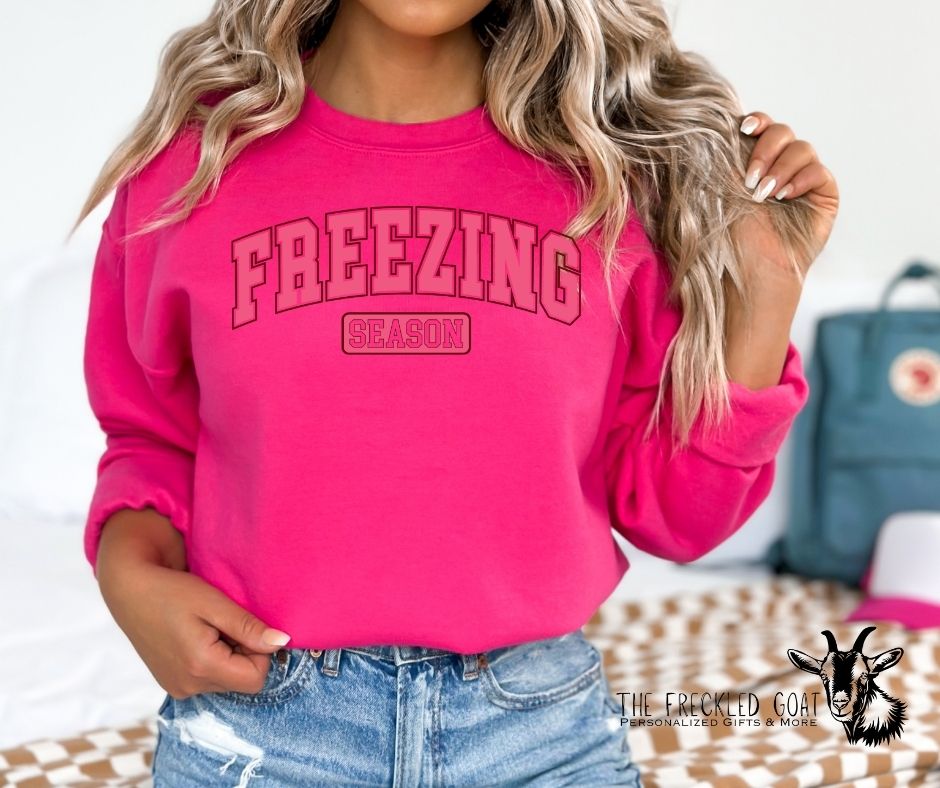 Freezing Season Pink Ink Sweatshirt