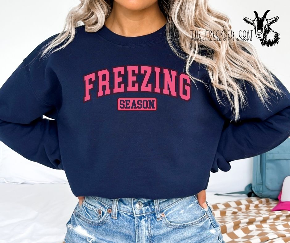 Freezing Season Pink Ink Sweatshirt