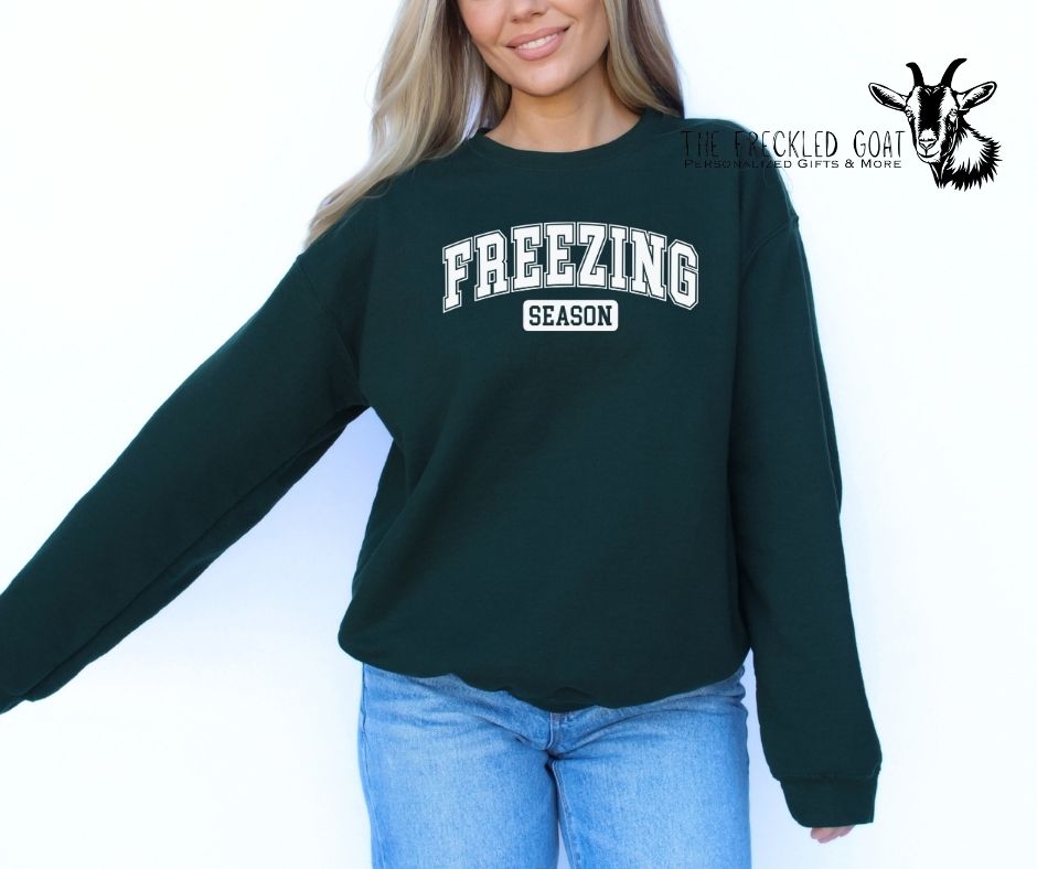 Freezing Season White Ink Sweatshirt