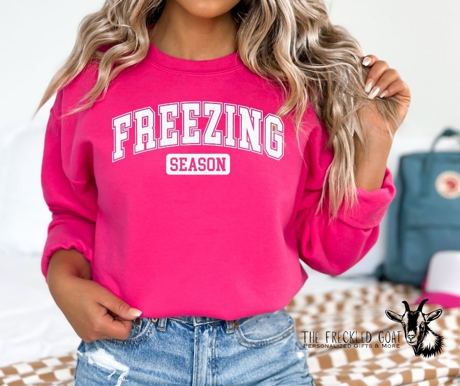Freezing Season White Ink Sweatshirt
