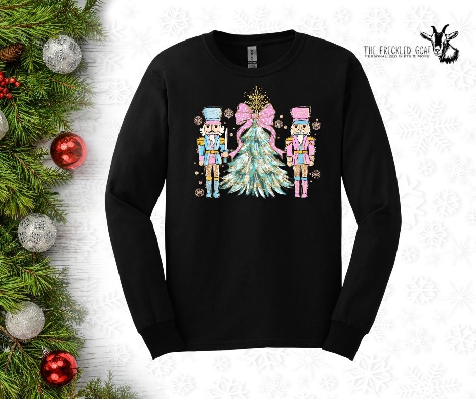 Watercolor Nutcracker Long-Sleeve T-Shirt