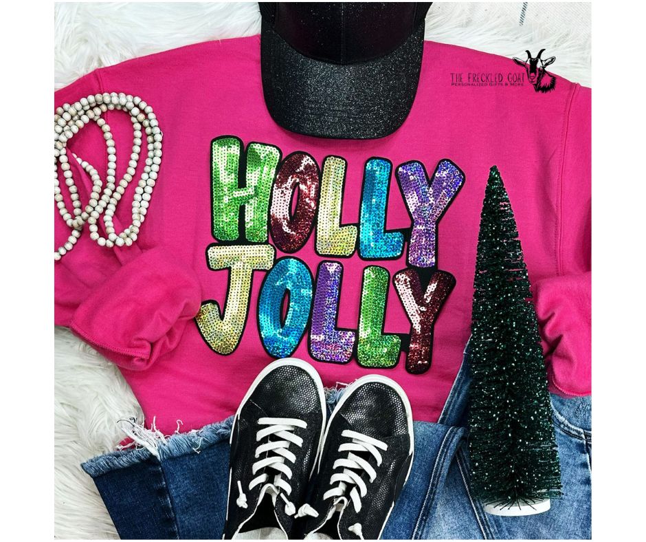 Holly Jolly Sequin Sweatshirt