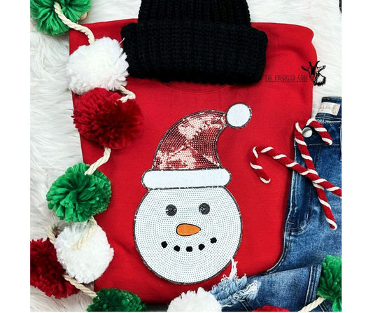 Sequin Snowman Sweatshirt