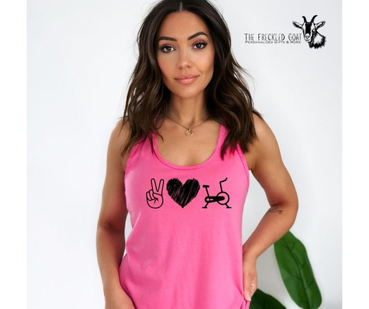 Peace Love Spin Tank