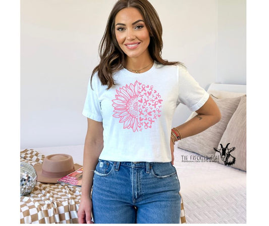 Breast Cancer Sunflower T-Shirt
