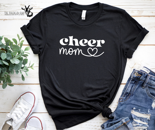 Cheer Mom Heart Swirl