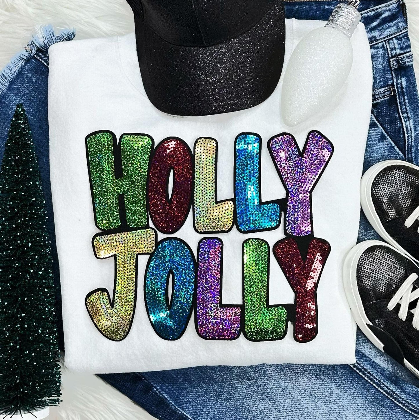 Holly Jolly Sequin Sweatshirt