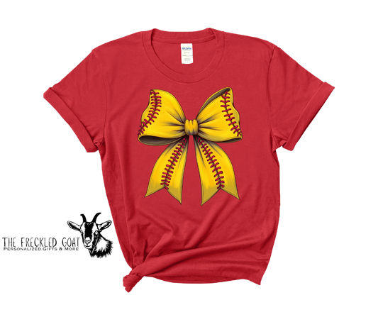 Softball Croquette Bow