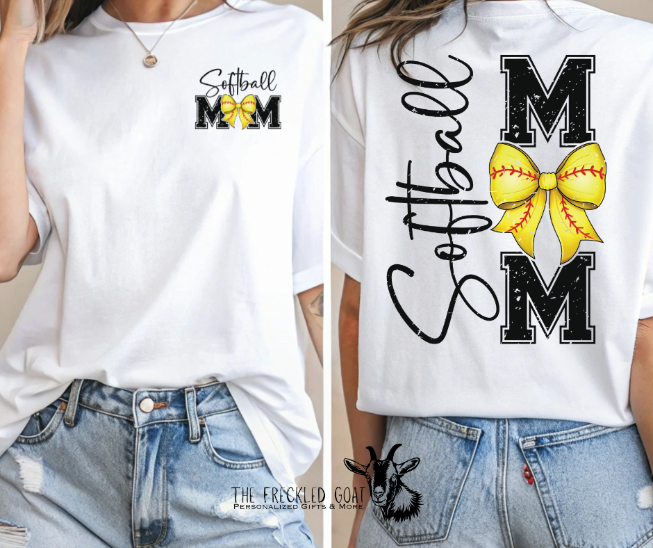 Softball Mom Front & Back