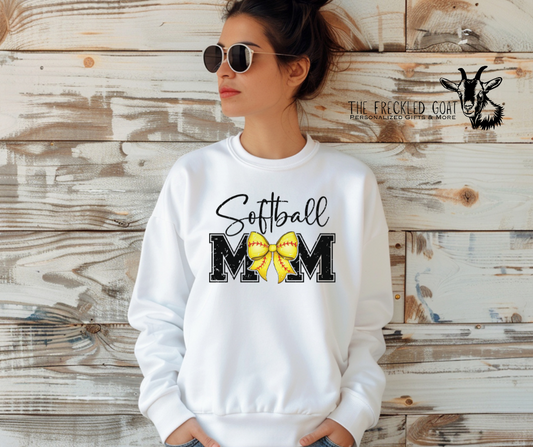 Softball Mom w/Bow