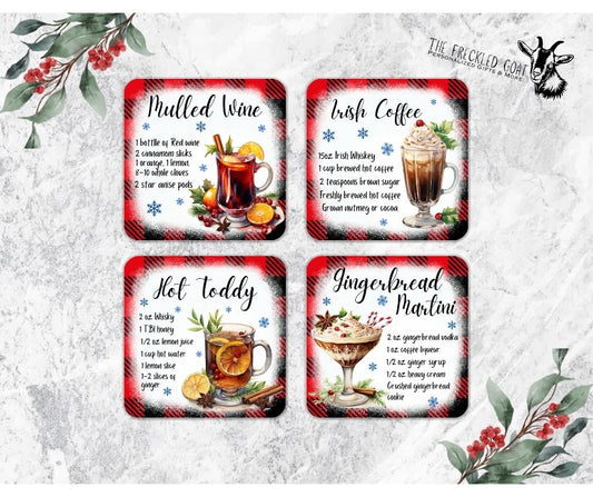 Christmas Recipe Coasters Option 2