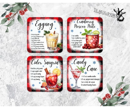 Christmas Recipe Coasters Option 3