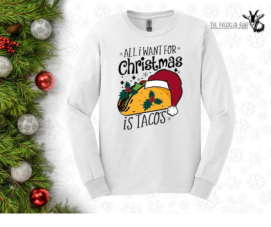 Christmas Tacos Long-Sleeve T-Shirt