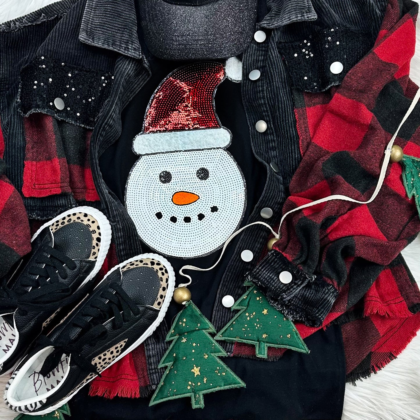 Sequin Snowman Sweatshirt