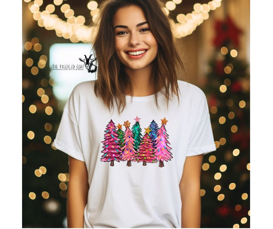 Colorful Christmas Trees T-Shirt