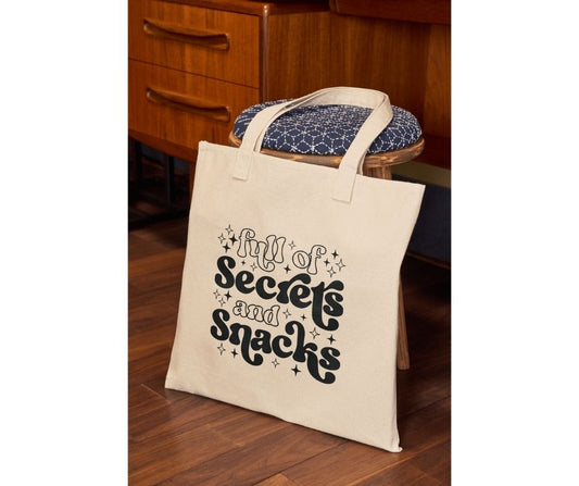 Full Of Secrets and Snacks Tote