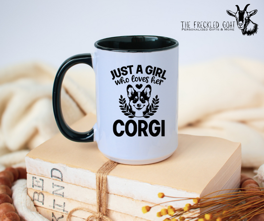 Just A Girl Who Loves Her Corgi Coffee Mug