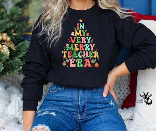 In My Very Merry Teacher Era Sweatshirt