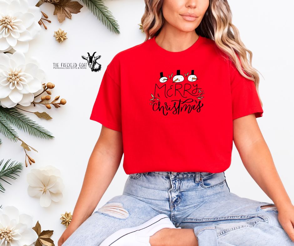 Merry Christmas Snowman T-Shirt