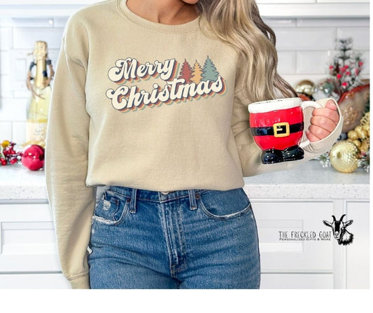 Retro Merry Christmas Sweatshirt