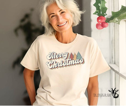 Retro Merry Christmas T-Shirt