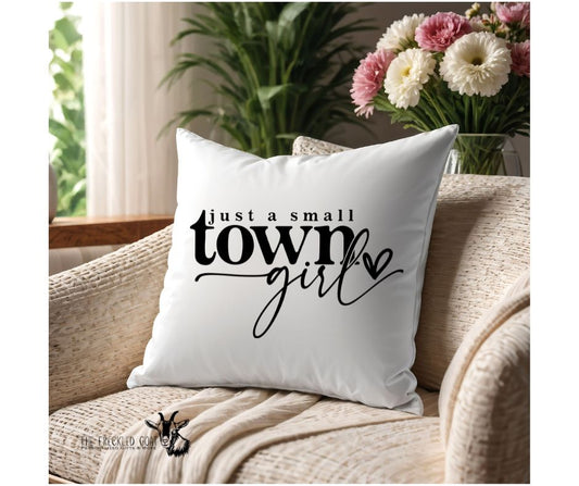 Small Town Girl Pillow Cover