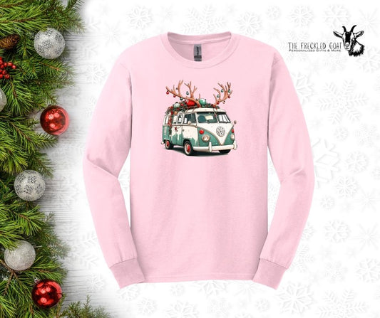 Christmas Volkswagon Bus Long-Sleeve T-Shirt