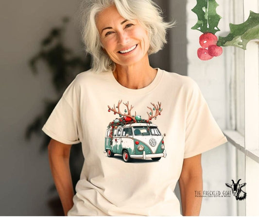 Christmas Volkswagon Bus T-Shirt